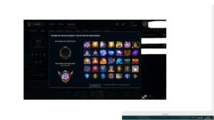 CONTA LEAGUE OF LEGENDS OURO 3 COM VARIAS SKINS E ICONES LOL