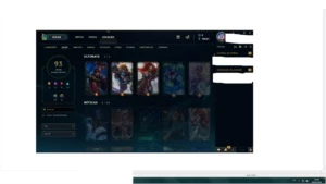 CONTA LEAGUE OF LEGENDS OURO 3 COM VARIAS SKINS E ICONES LOL