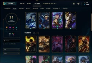 Conta Prata III TFT II - League of Legends LOL