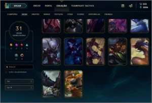 Conta Prata III TFT II - League of Legends LOL