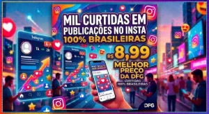 Mil curtidas em publicações no insta 100% brasileiros 8,99 - Redes Sociais
