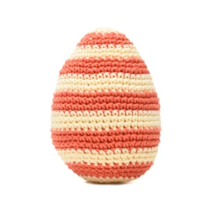 Ovo de Páscoa Alaranjado em amigurumi - Artesanato e Personalizados