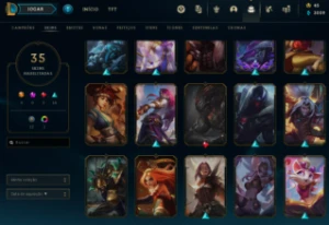 LOL conta 35 skils Gold IV - League of Legends