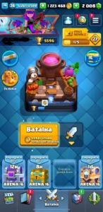 Clash royale, 1.2 milhões de gold e 2k gemas, 5600 troféus