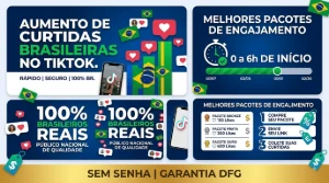 🔥🇧🇷 Curtidas Tiktok 100% Brasileiras | Entrega Natural - Redes Sociais