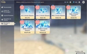 Genshin AR56 11 personagens 5*,  4 Arma 5* e todos 4* - Genshin Impact