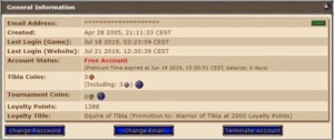 Elite Knight 323 Server Bona Conta de 2005 - Tibia