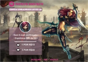 Conta Unranked - League of Legends LOL