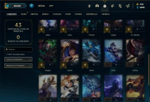 Conta Nivel 27 Com 27 Champs e 6 Skins - League of Legends LOL