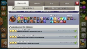 CONTA DE COC 9.10 FULL E ROYALE CONTA RARA - Clash of Clans
