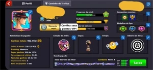 CONTA 8 BALL POOL(VIP DIAMANTE NEGRO)