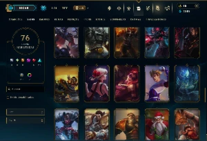 Unranked com 130 Champs e 76 Skins ( SUP / JG / MID ) - League of Legends LOL