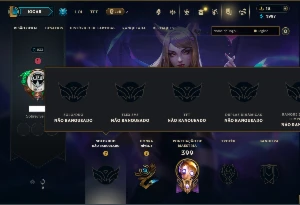 Unranked com 130 Champs e 76 Skins ( SUP / JG / MID )