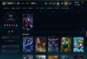 Unranked com 130 Champs e 76 Skins ( SUP / JG / MID ) - League of Legends LOL