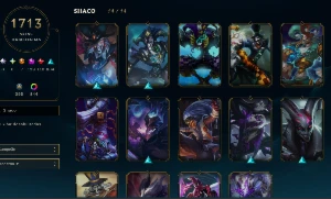 Conta De League Of Legends 1709 Skins + Pax Tf LOL