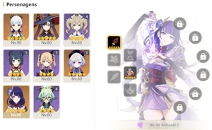 CONTA GENSHIN AR55 AYAKA QIQI MONA EULA RAIDEN SHOGUN + HOMA - Genshin Impact