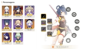 CONTA GENSHIN AR55 AYAKA QIQI MONA EULA RAIDEN SHOGUN + HOMA - Genshin Impact