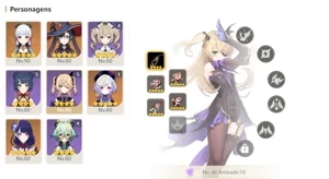 CONTA GENSHIN AR55 AYAKA QIQI MONA EULA RAIDEN SHOGUN + HOMA - Genshin Impact
