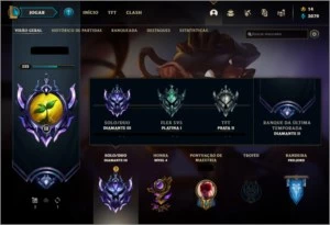 Conta Diamond 2, Season 10. (107 skins) - League of Legends LOL