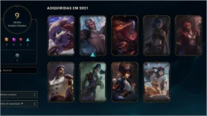 CONTA PRATA 4 COM VARIAS SKIN BOAS E VARIOS CAMP PROMOÇÃO - League of Legends LOL