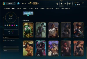 Prata 1 com 90 Champs e 37 Skins - League of Legends LOL