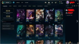 Conta level 364 +61 Skins - League of Legends LOL