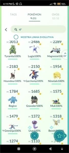 Conta de Pokémon Go