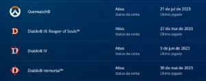 Conta Battle Net C/ D4 Deluxe E Ow1 - Outros