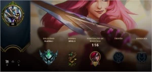 CONTA SMURF PLATINA 1 MMR BOM - League of Legends LOL