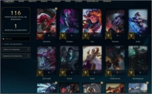 CONTA SMURF PLATINA 1 MMR BOM - League of Legends LOL