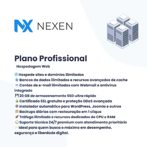 Plano Profissional — Hospedagem de Sites — A partir de R$24 - Outros