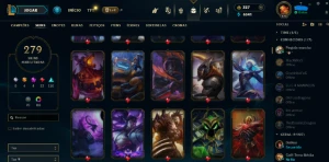 Conta League Of Legends Lvl 470 + 279 Skins Mmr Diamond LOL