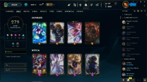 Conta League Of Legends Lvl 470 + 279 Skins Mmr Diamond LOL