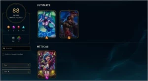CONTA NO LOL, OURO 4, 88 SKINS, 125 ÍCONES E 106 CAMPEÕES - League of Legends