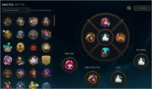 CONTA NO LOL, OURO 4, 88 SKINS, 125 ÍCONES E 106 CAMPEÕES - League of Legends
