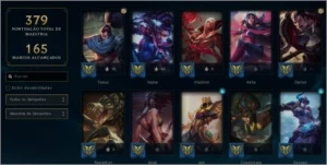 CONTA NO LOL, OURO 4, 88 SKINS, 125 ÍCONES E 106 CAMPEÕES - League of Legends