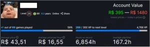 Conta Steam 8 Anos de serviço