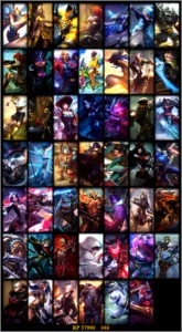 Conta lol s6 plat 3 s7 md10, 103 champs 48 skins - League of Legends