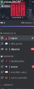 WHITELIST CIDADE ALTA RP PRINCIPAL CAPITAL!!!! - GTA