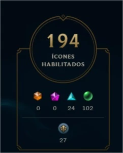 Conta League of Legends LoL 493 Skins