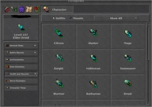 Vendo ED 450+ ml 102 - mundo verde no pvp - Tibia