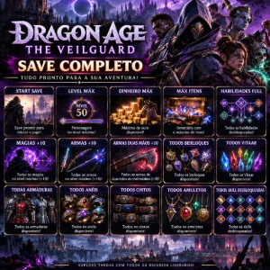 Dragon Age The Veilguard (PS5) Level Máximo, Dinheiro, Itens - Outros