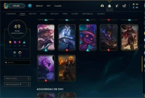 Conta platina full acesso muitas skins lindas - League of Legends LOL