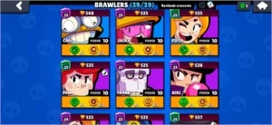 Conta de Brawl stars, full , avaliada em 560 reais