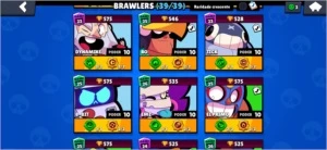 Conta de Brawl stars, full , avaliada em 560 reais