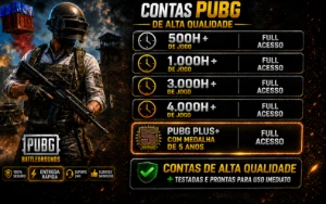 [50% Off] Contas Pubg | Plus+ Medalha 5 Anos | Horas | Full-