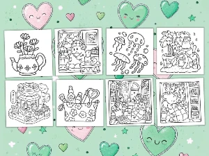 Coco Wyo Coloring Book (10 PDF Books) - eBooks