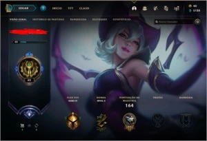 CONTA DIAMANTE 4 I  22 SKINS I - League of Legends LOL