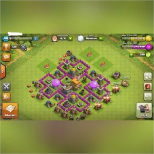 Clash Of Clans - Cv6 full c/4 construtores e pode mudar nome