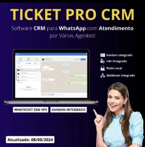 CRM  TicketPRO V3.2.4  Whaticket Sem VPS -  [conteúdo removido] App - Softwares e Licenças